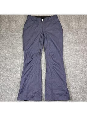 SIMS Snow Pants Womens M Blue Twill Lined Ankle Zip Pockets Winter Insulated